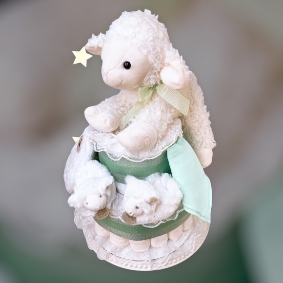 Lamb Diaper Cake Easter Diaper Cake